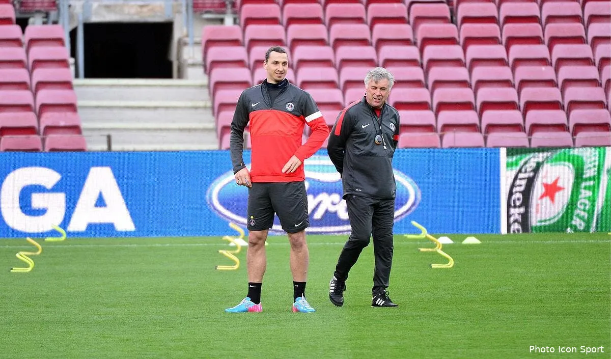 meme ancelotti a ete surpris par ibrahimovic au psg iconsport wip 090413 26 1467679