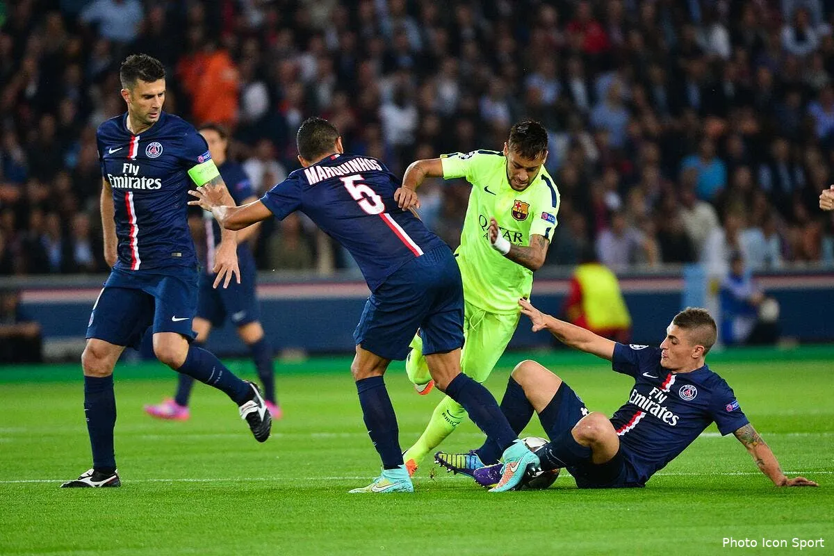 neymar au psg marquinhos en salive d avance iconsport win 300914 08 9596955