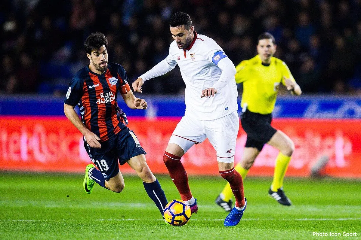 officiel iborra quitte le fc seville pour leicester iconsport mar 060317 08 06185265