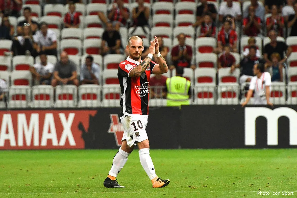 officiel sneijder quitte nice pour le qatar sneijder 1205455