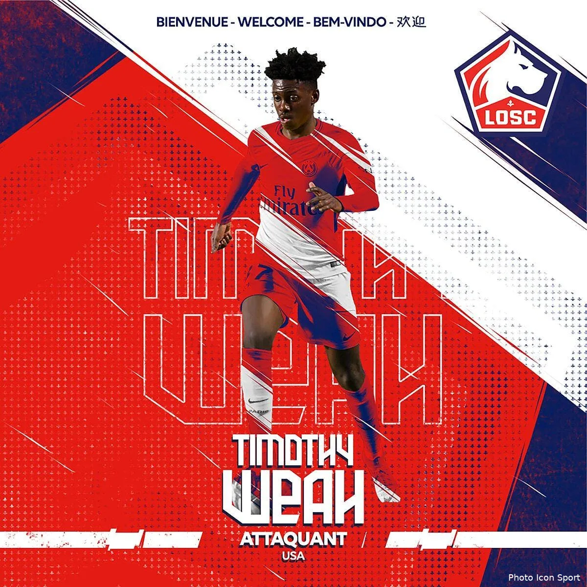 officiel timothy weah quitte le psg pour lille weah257365