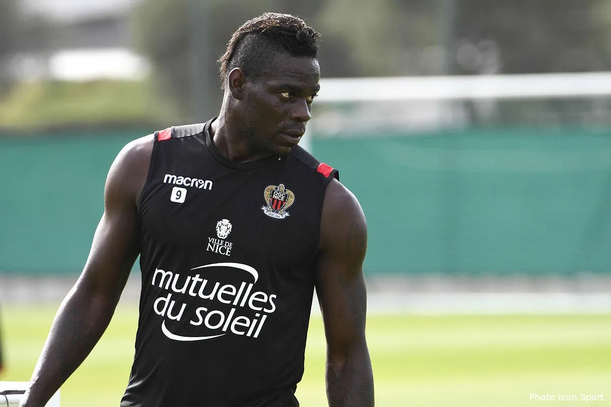 ogcn balotelli a du travail favre lui met un carton jaune iconsport icon anp 300617 05 08185093