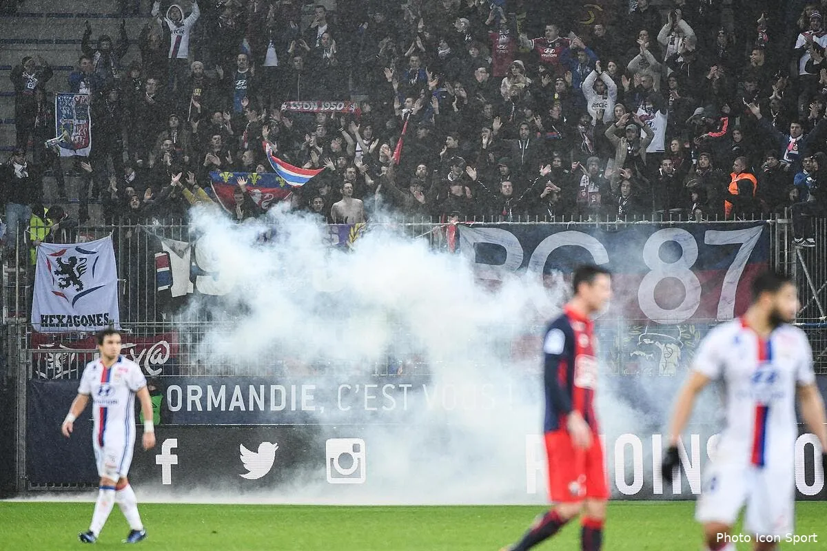 ol sept supporters lyonnais interpelles caen pourrait porter plainte iconsport dib 150117 10 16167412