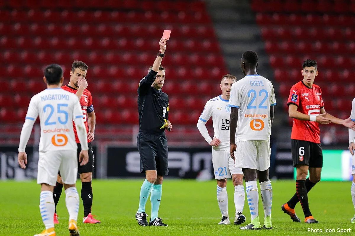 om habib beye valide le rouge les marseillais s enervent icon vmi rennesmarseille42 301919