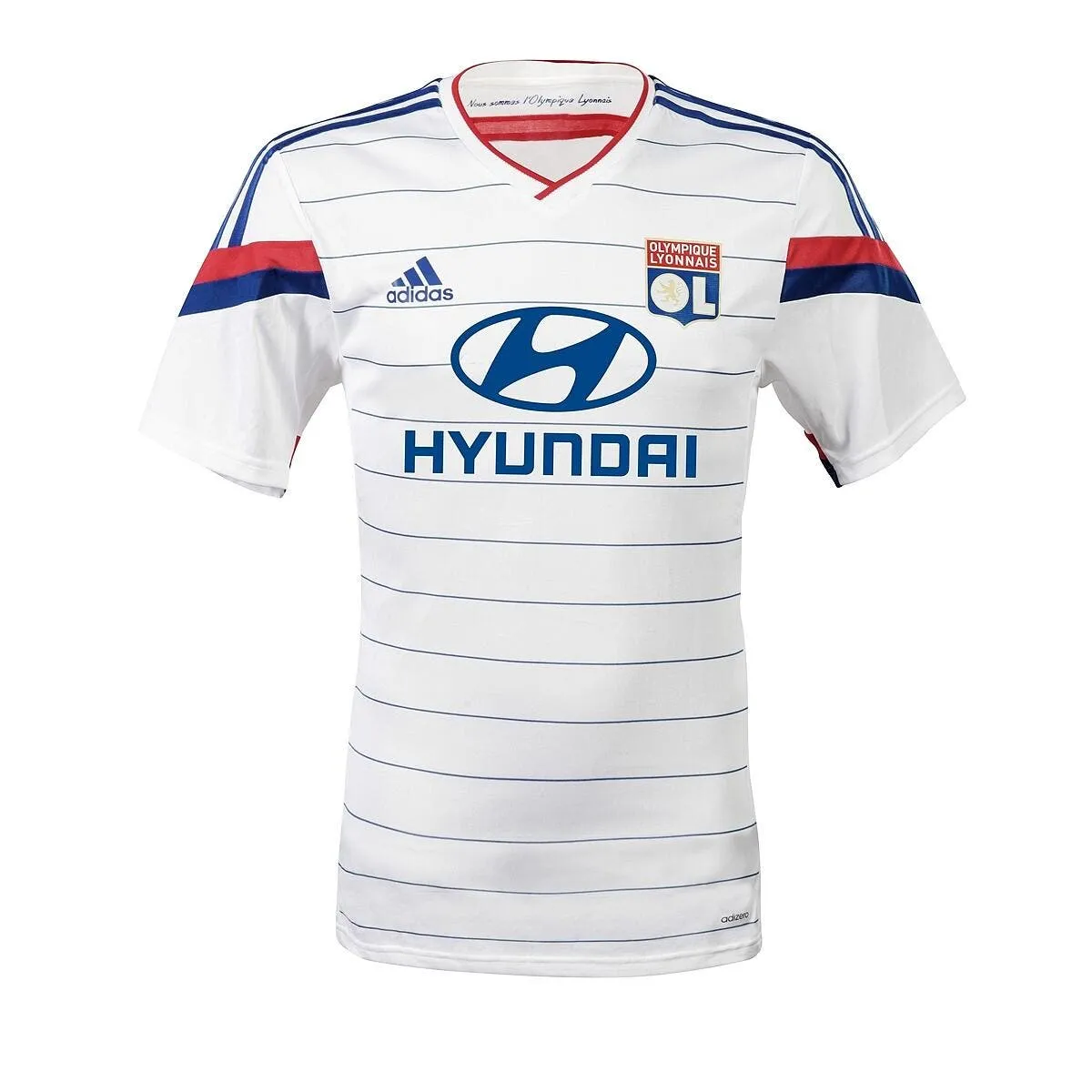 photo l ol devoile son maillot pour 2014 15 maillot domicile 2014 2015 adulte adidas 0004445 120080765
