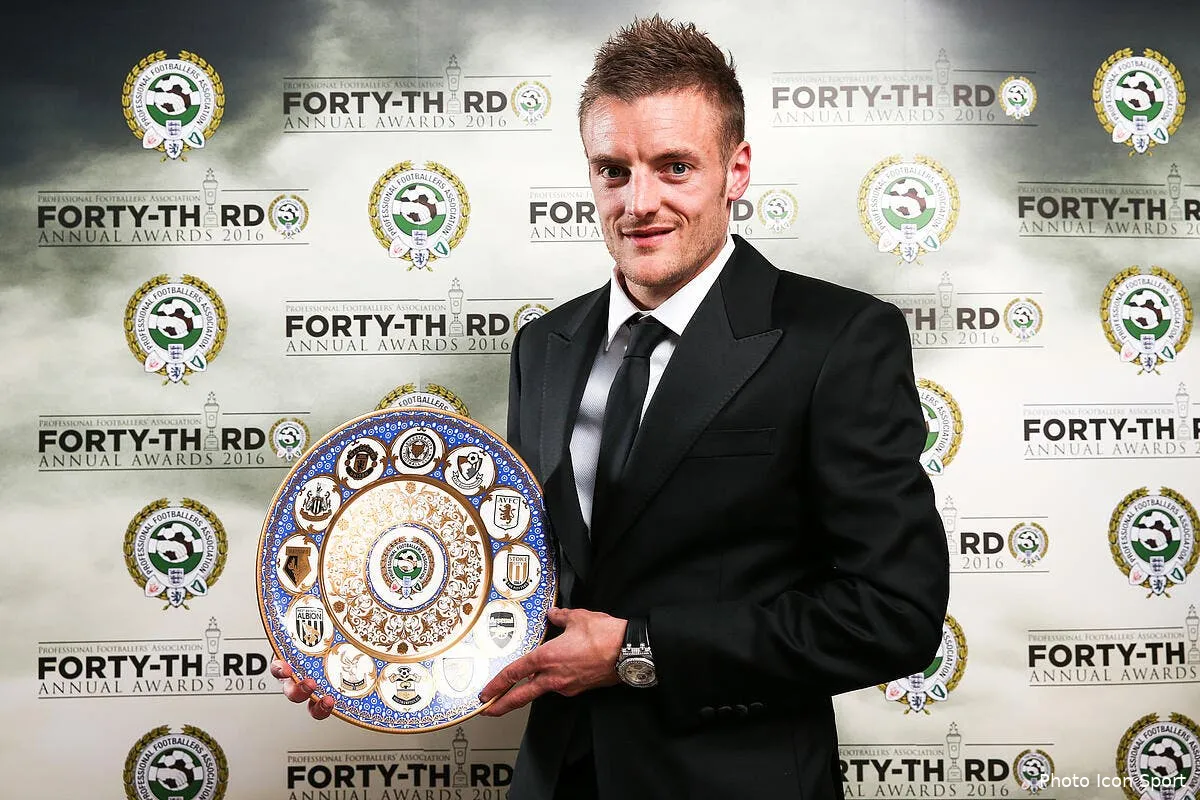 premier league vardy joueur de l annee pour les journalistes iconsport 26155623141662