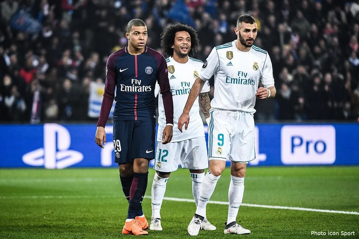 psg mbappe echappe au tacle de benzema icon dib 060318 11 97281903