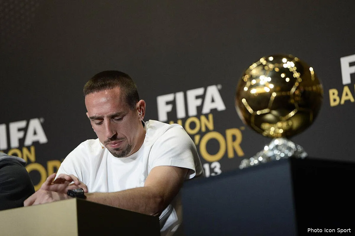 ribery manque de fair play sur le ballon d or iconsport por 130114 66 0174609