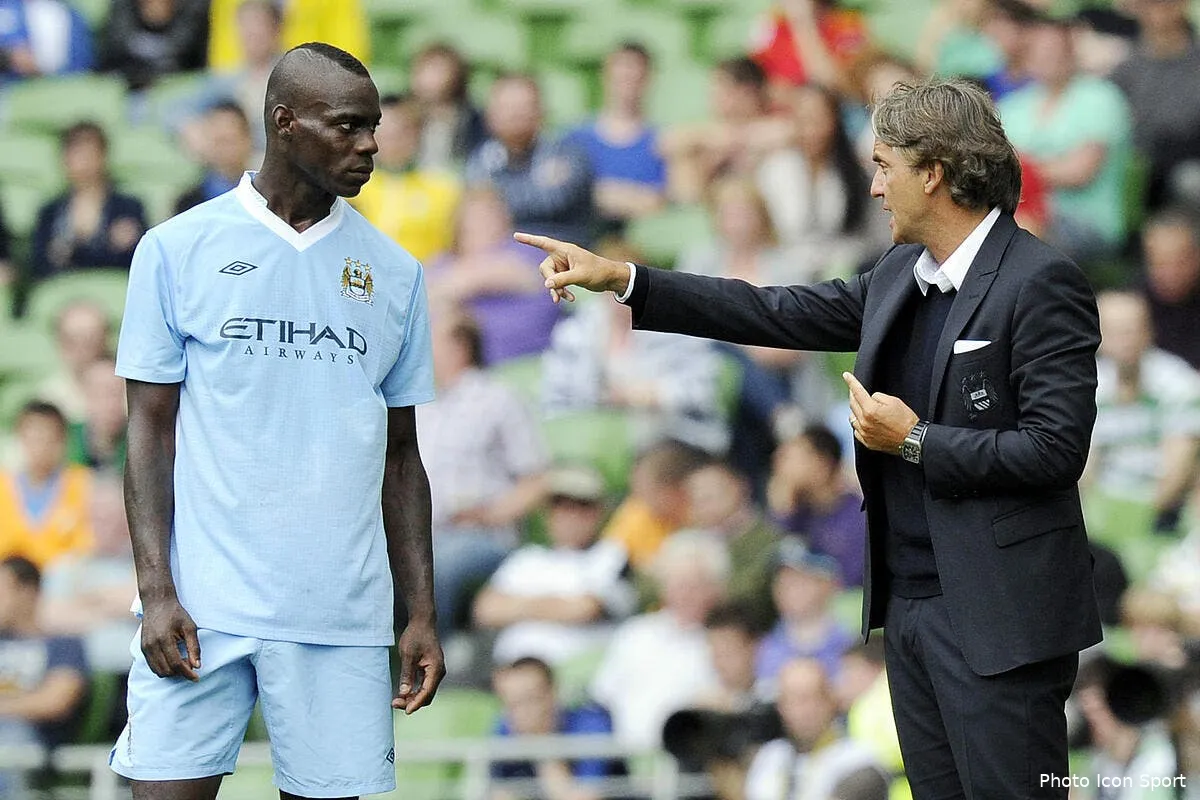 si mancini et balotelli avaient joue ensemble il y aurait eu des bagarres tous les jours iconsport ima 310711 51 0533334