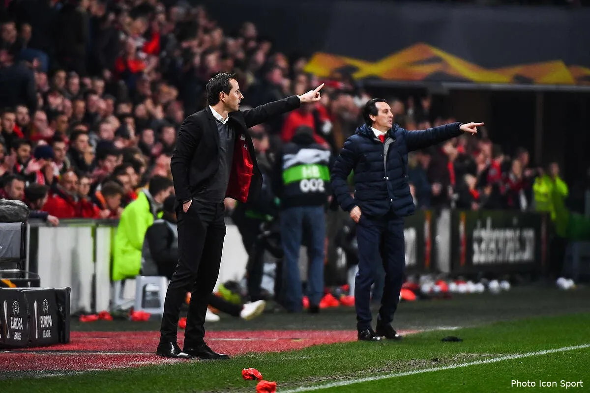 srfc hatem ben arfa regarde unai emery et rigole icon bap 070319 93 36247071