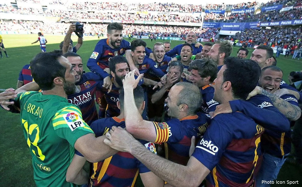 video campeones le barca fete son titre en liga iconsport mar 140516 93 18142968