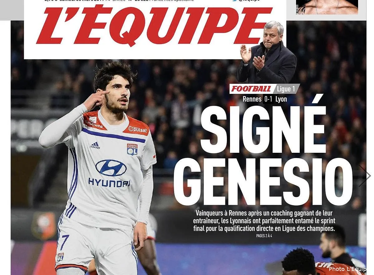 ol la une de l equipe qui fait halluciner les supporters lyonnais l equipe249027