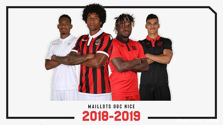 ogcn nice devoile ses quatre nouveaux maillots nice223679
