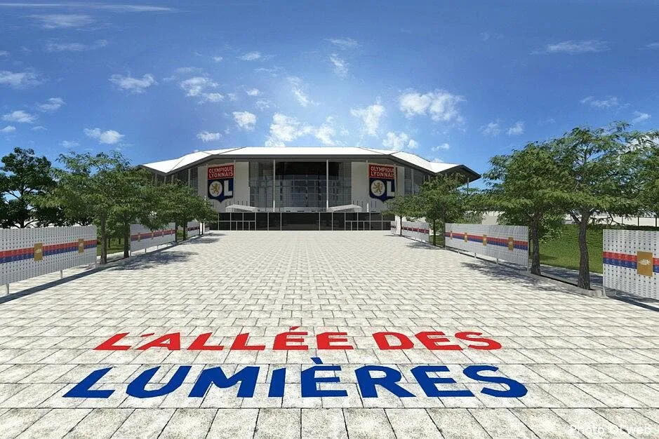 le stade des lumieres inaugure contre troyes le 9 janvier 2015 olstade114009