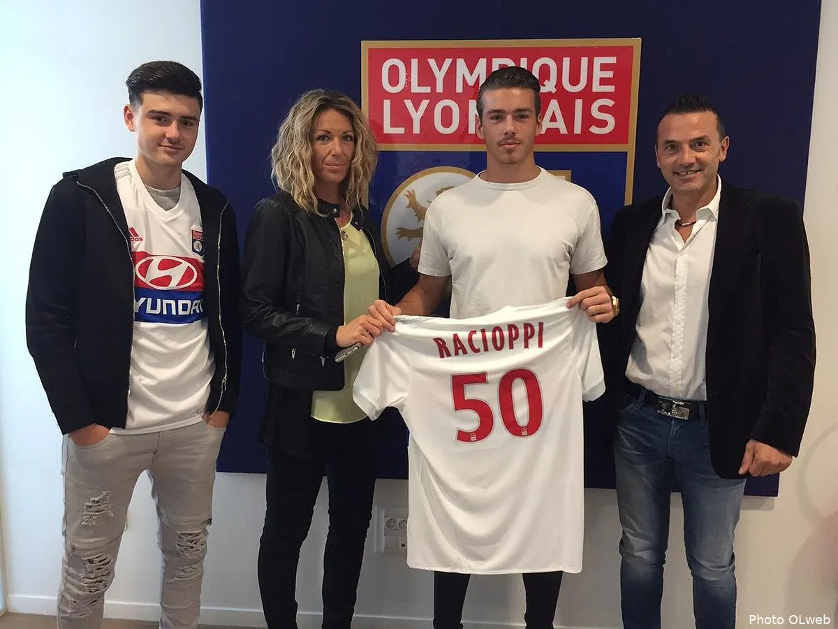 officiel l ol fait signer pro anthony racioppi ol197549