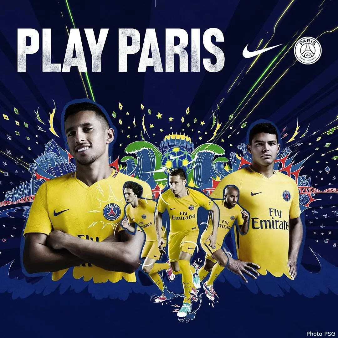 psg c est confirme paris jouera en jaune a l exterieur maillot psg 1184795