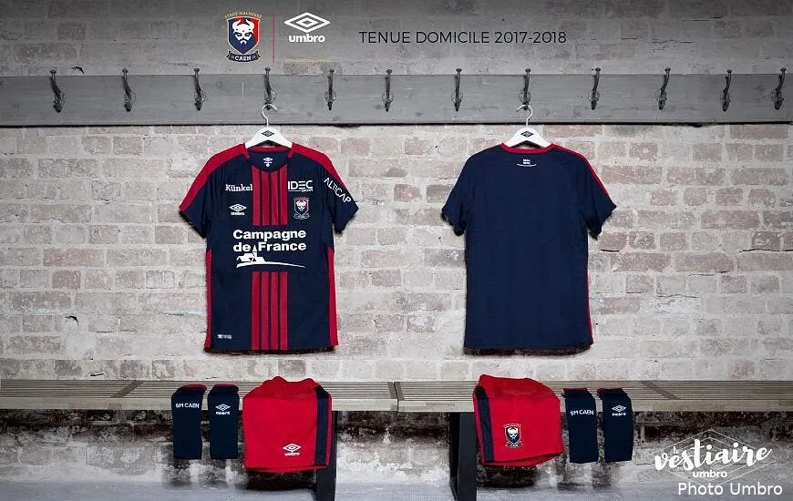 smc caen presente ses nouveaux maillots 2017 2018 umbro maillot home rs 870x550px184905