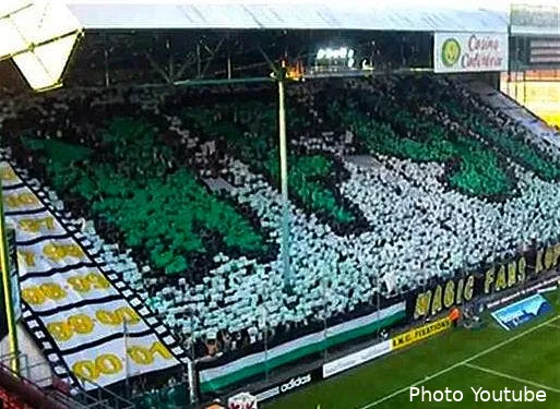 le tifo des supporters de l asse fait un enorme carton sur internet yves demosthenis stephanois de coeur et fervent supporter de l asse est desormais connu dans le mond20589