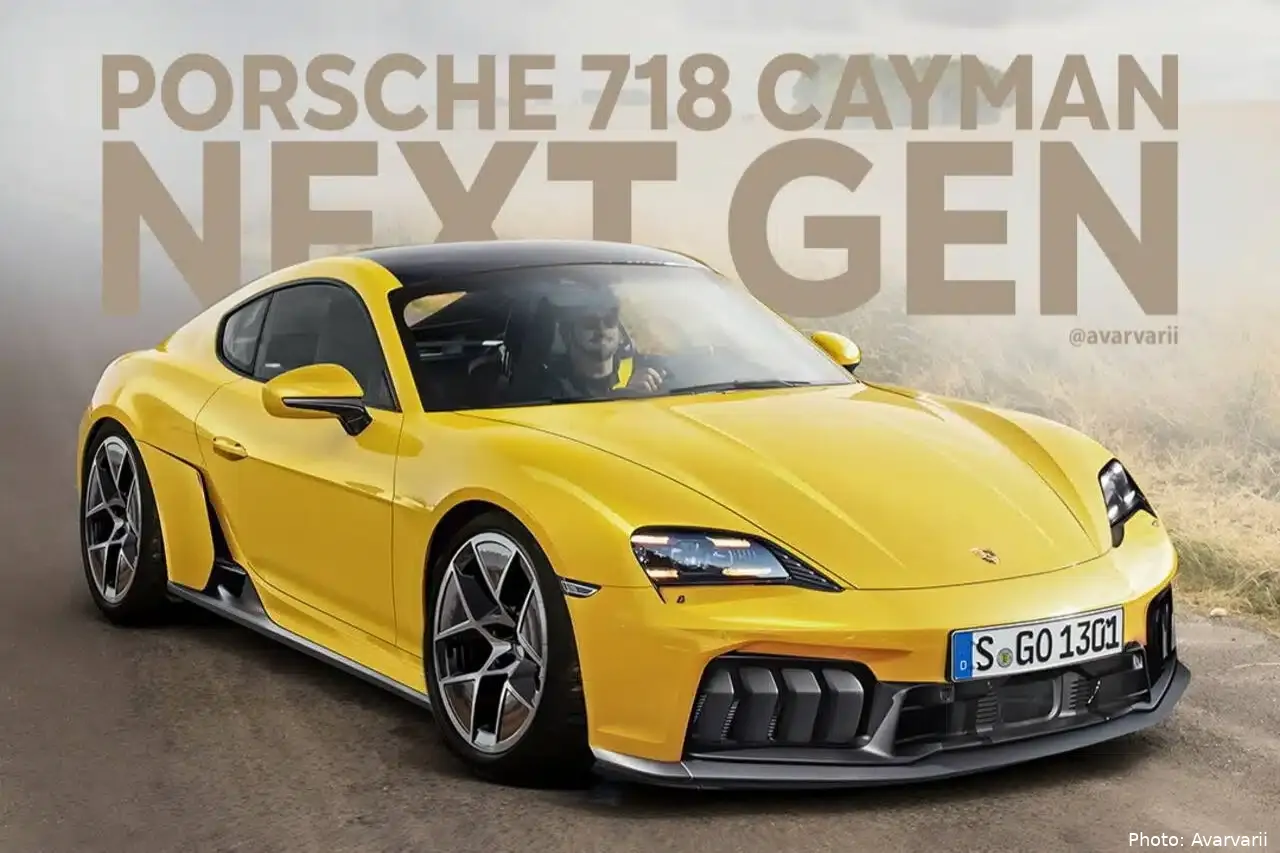 porsche 718 cayman 2026 render