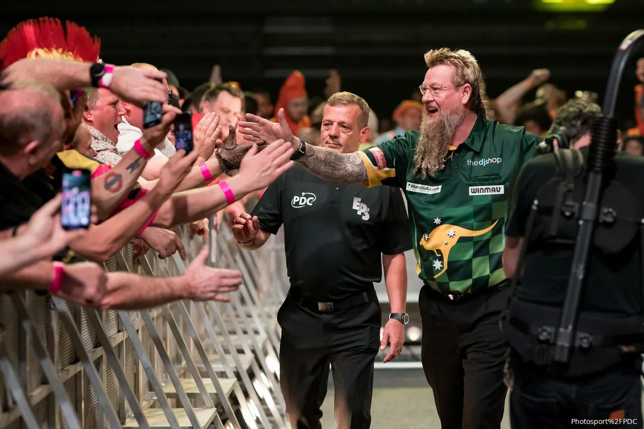 Whitlock war während seiner Zeit bei der PDC ein Publikumsliebling