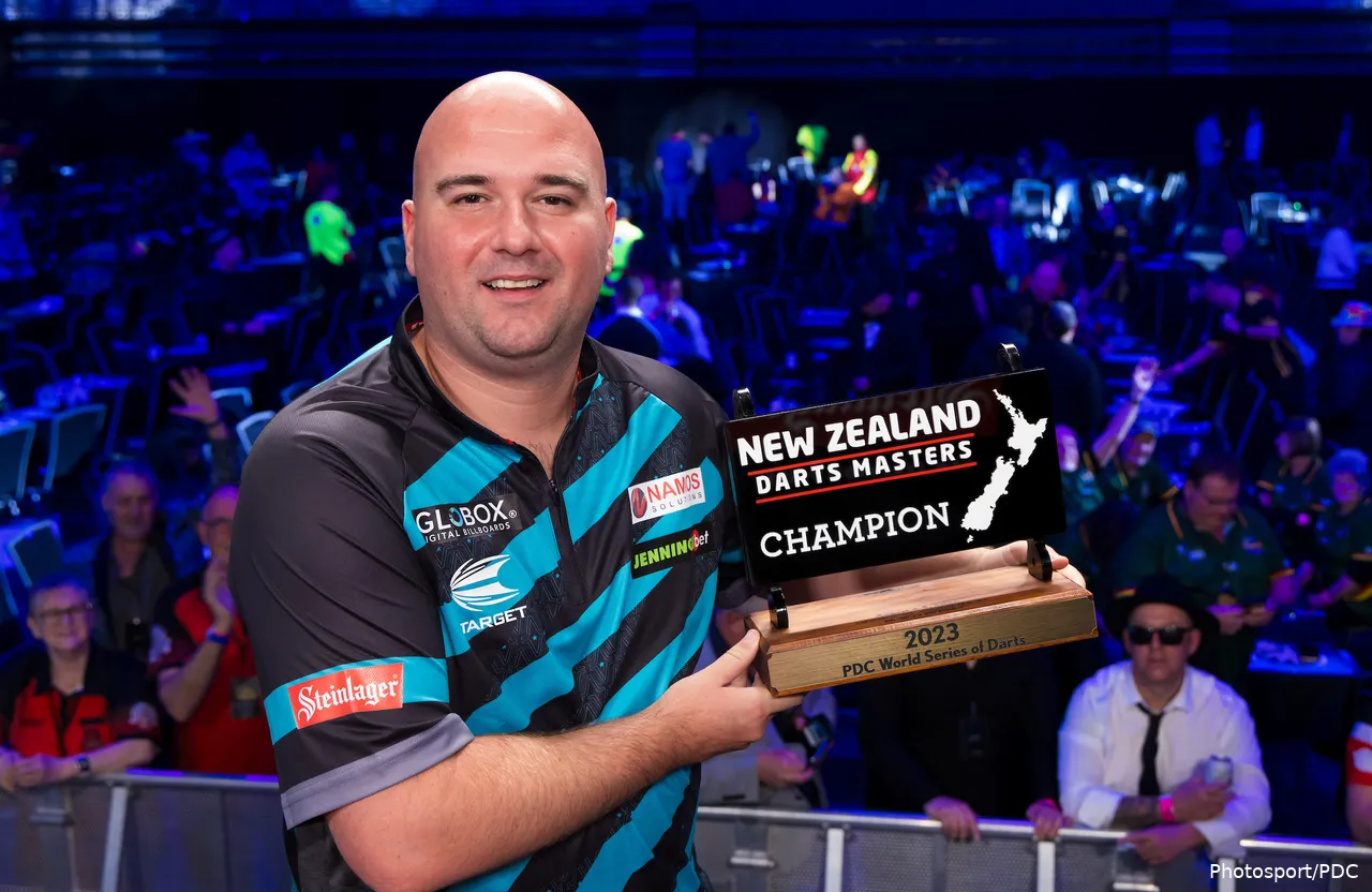 Rob Cross is de titelverdediger op de New Zealand Darts Masters