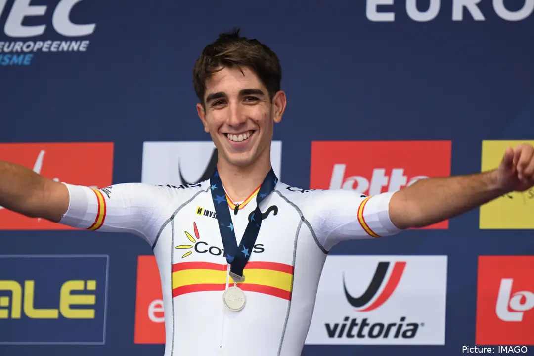 Héctor Álvarez, subcampeón de Europa júnior 2024 en la prueba en línea