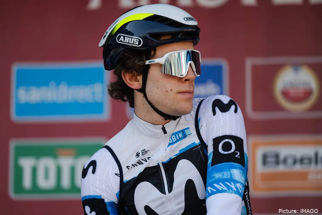 Michel Hessmann, en la temporada 2025 con Movistar Team