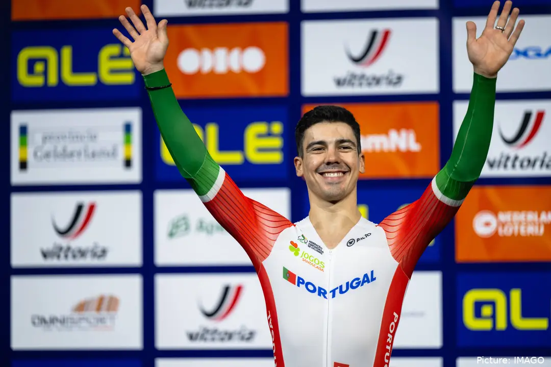 Iuri Leitão conquistou a primeira medalha olímpica de Portugal no ciclismo de pista