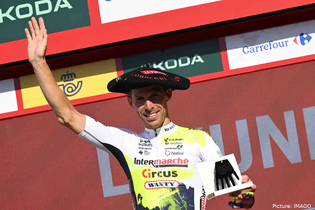 Rui Costa no pódio Volta a Espanha em 2023