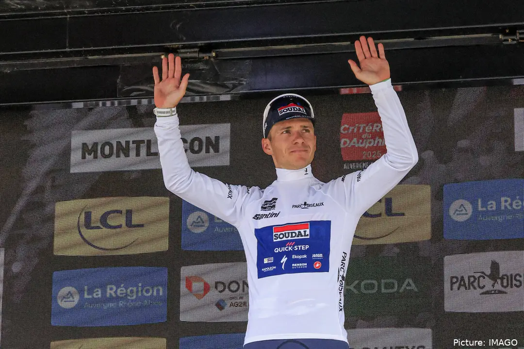 Remco Evenepoel prepares for the Tour de France in Dauphiné