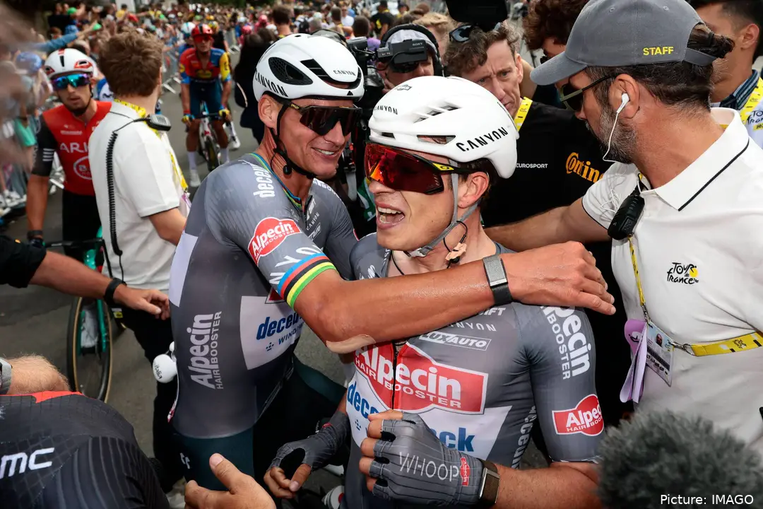 Van der Poel und Philipsen jubeln über einen Tour-Etappensieg
