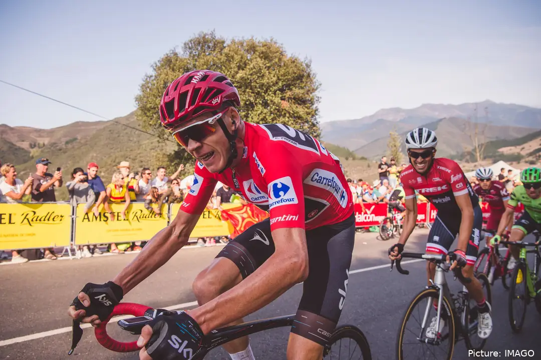 Chris Froome im Einsatz bei der Vuelta a España