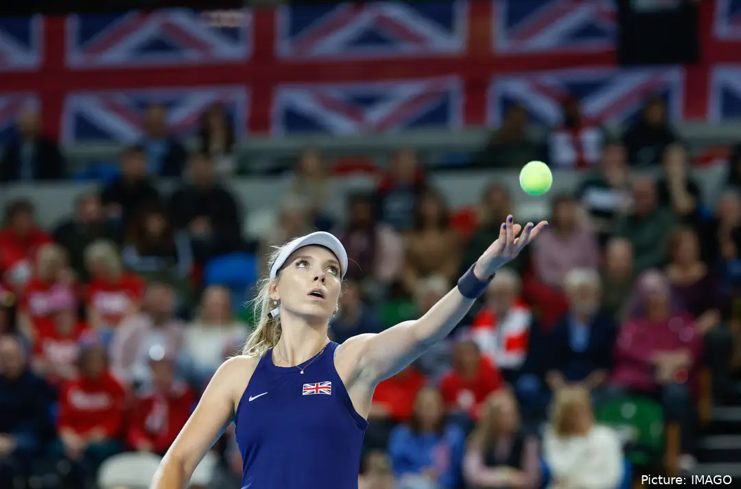 Katie Boulter en acción