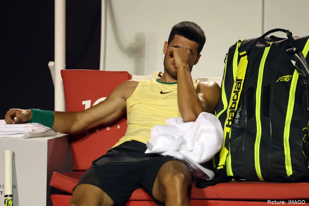 Carlos Alcaraz tuvo el peor debut posible en Río 2024 tras torcerse el tobillo nada más comenzar la primera ronda contra Thiago Monteiro.