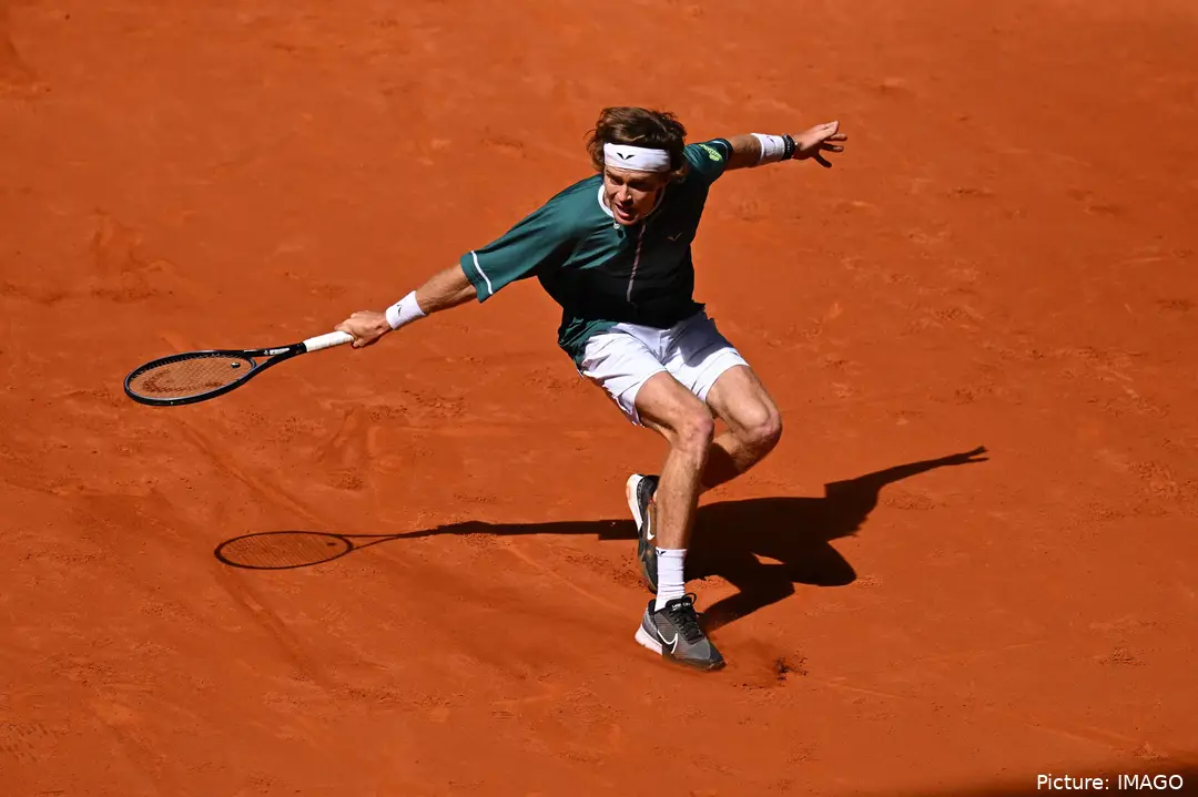 Andrey Rublev en el Open de Madrid 2024.