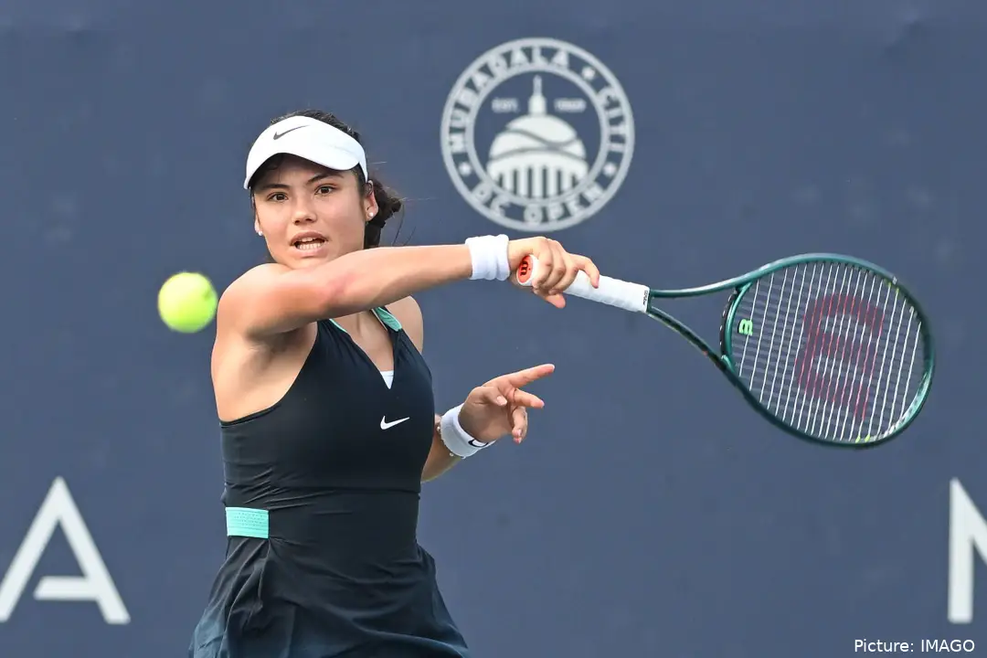 Emma Raducanu en el 2024 DC Open.