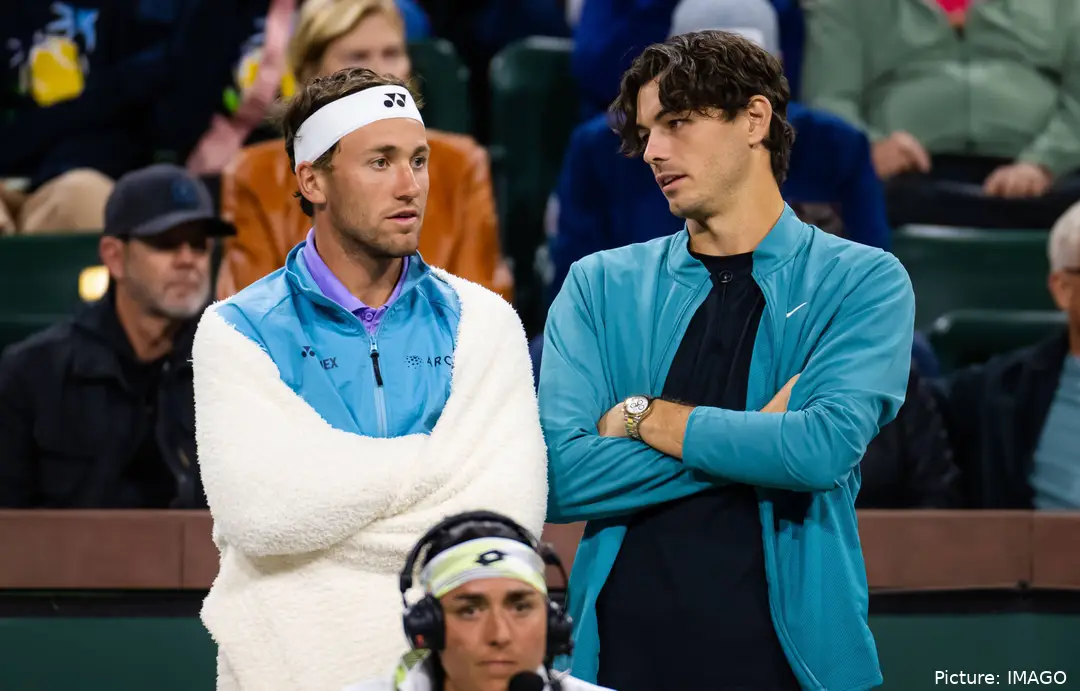 Taylor Fritz y Casper Ruud.