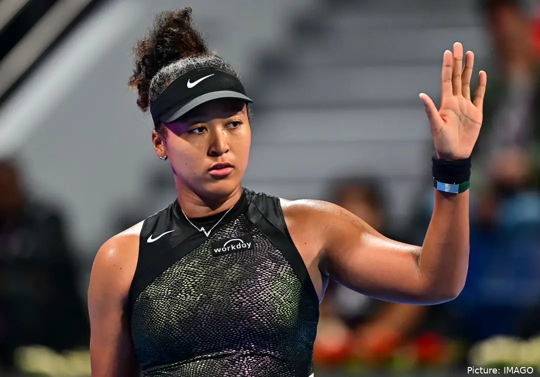 Naomi Osaka en los cuartos de final del Abierto de Catar contra Karolina Pliskova 2024 WTA