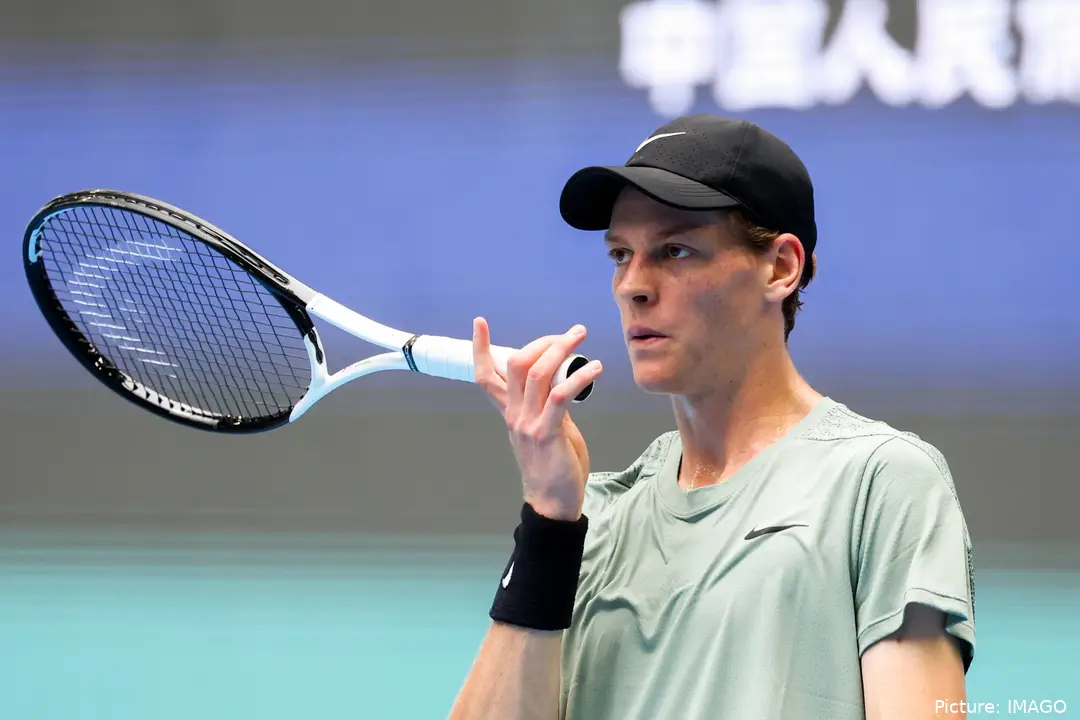Jannik Sinner en el Abierto de China 2024.