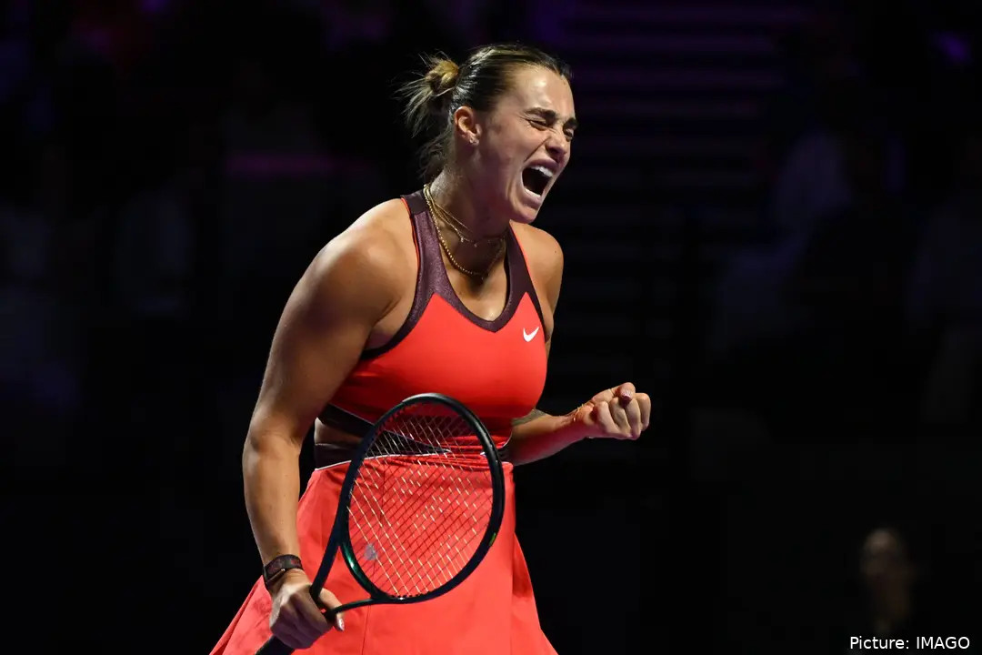 Aryna Sabalenka eufórica en las WTA Finals 2025