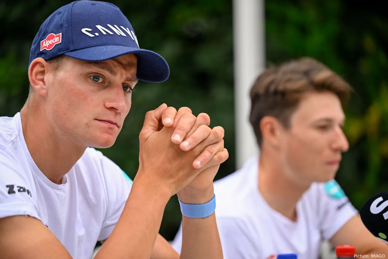 Philipsen (dcha.) contará con la ayuda de Mathieu van der Poel (izda.)