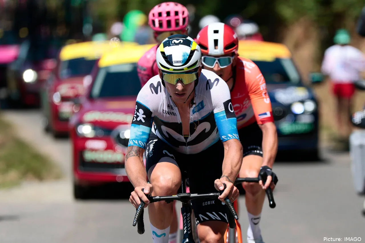 Iván García Cortina, ciclista de Movistar Team en la Vuelta a España 2025.&nbsp;