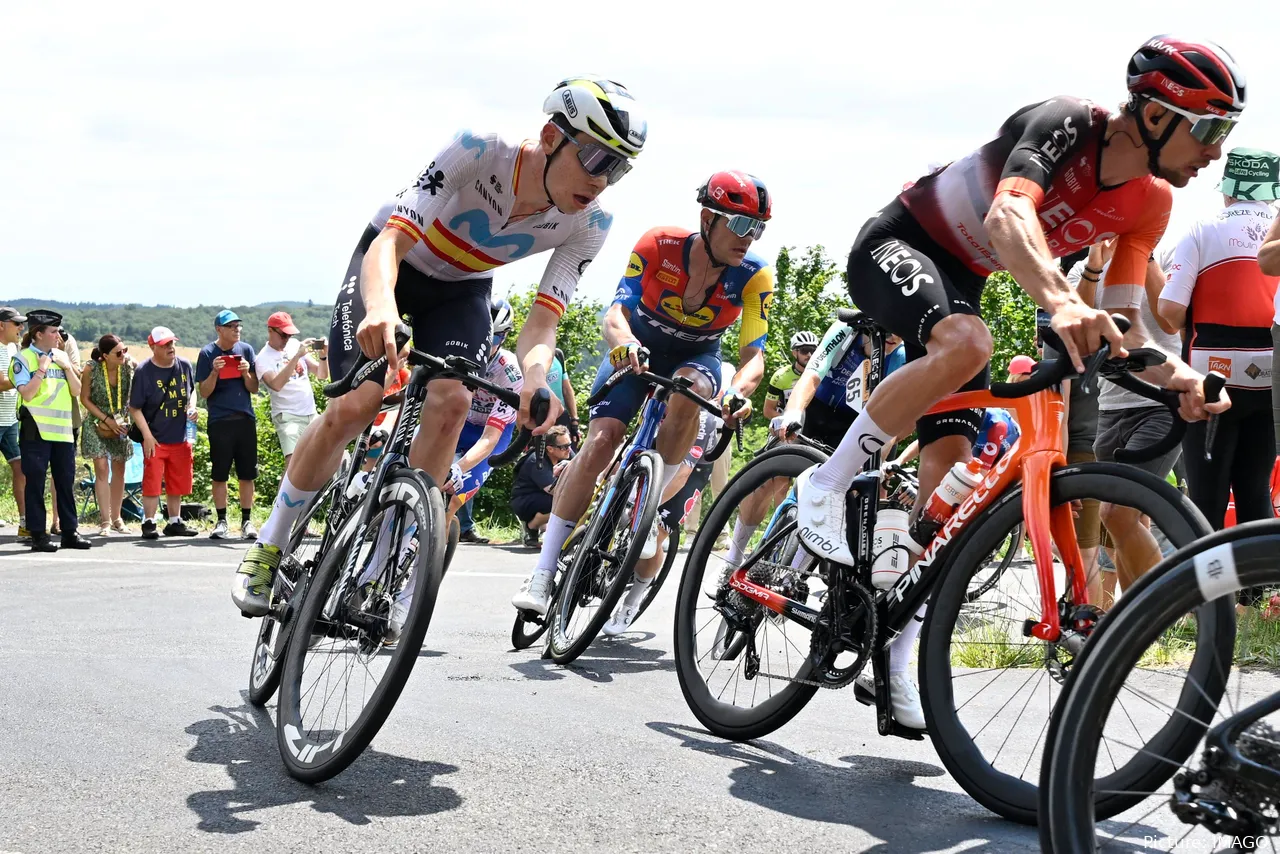 Iván Romeo fue el que más cerca estuvo de ganar una etapa para Movistar Team en el Tour de Francia 2025