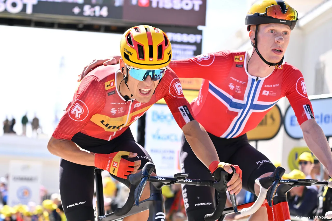 Uno-X viene de hacer un gran Tour de Francia con Tobias Johannessen