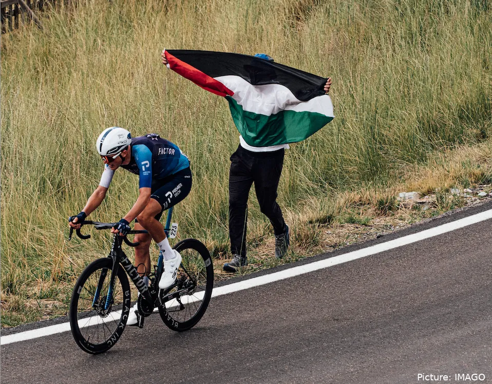 Los manifestantes pro Palestina se han multiplicado en la Vuelta a España