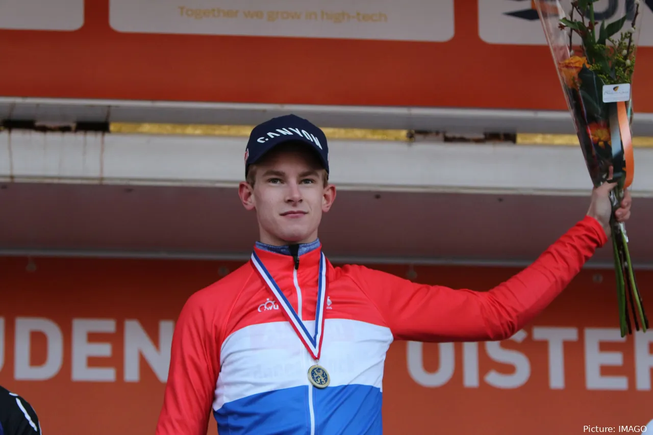 Tibor del Grosso in Dutch champion's jersey
