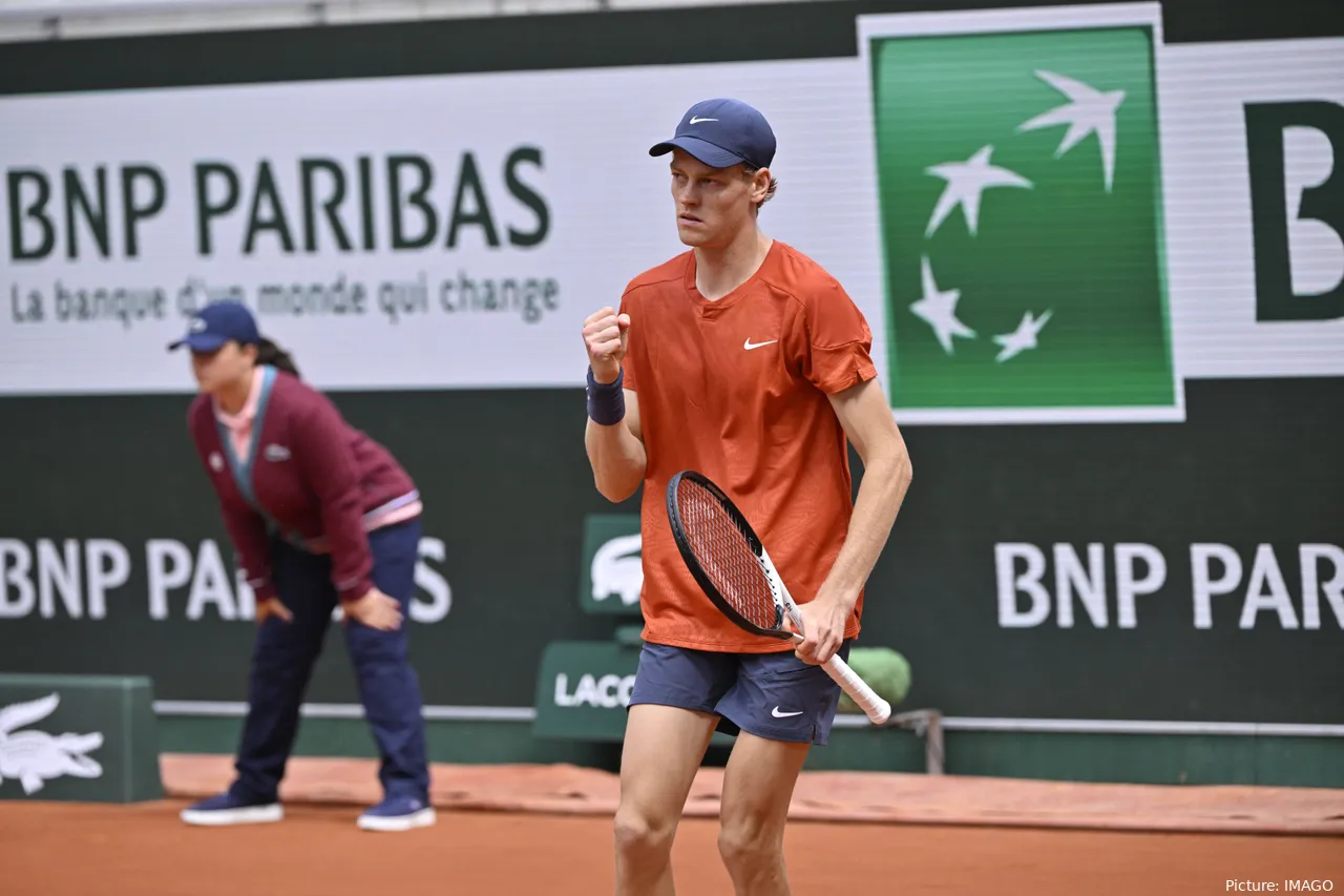 Jannik Sinner en Roland Garros.