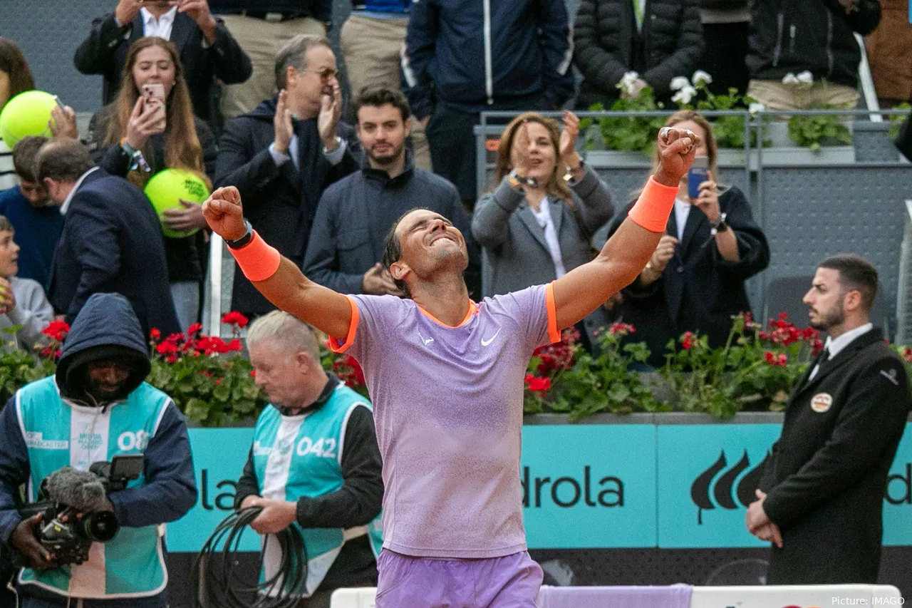 Rafa Nadal en el Madrid Open 2024.