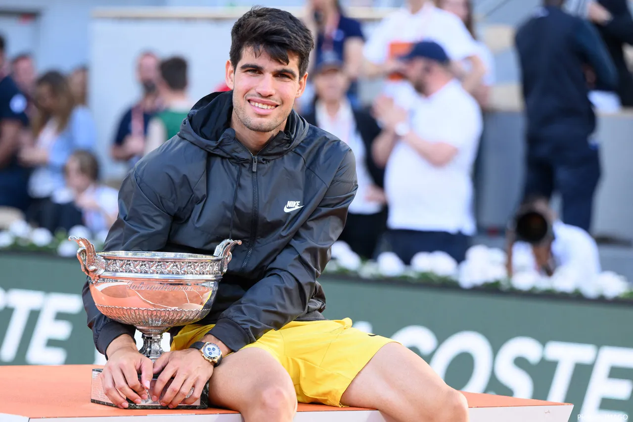 Carlos Alcaraz hat vor einem Monat die French Open gewonnen.