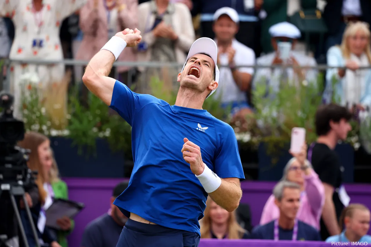 Andy Murray at 2024 Queen's Club Championships.